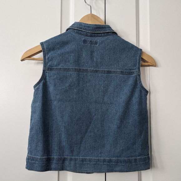 BCBG Girls Button up Denim Vest Sz. 10 - Picture 6 of 8